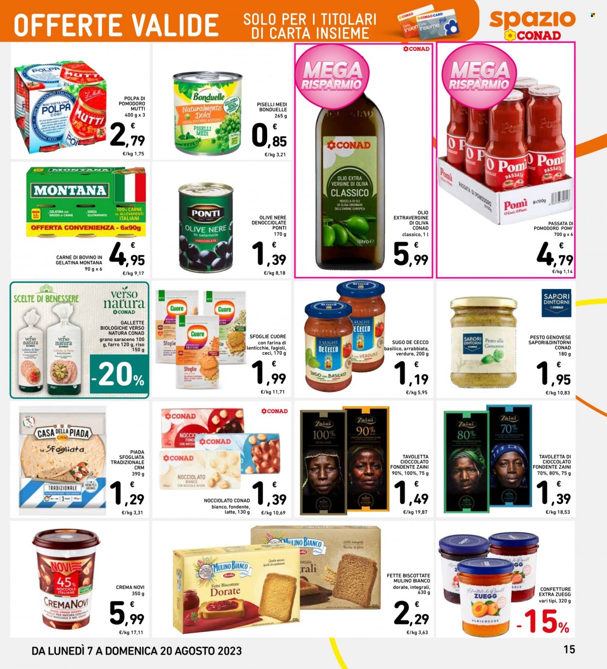 Volantino Spazio Conad - 7/8/2023 - 20/8/2023. Pagina 15