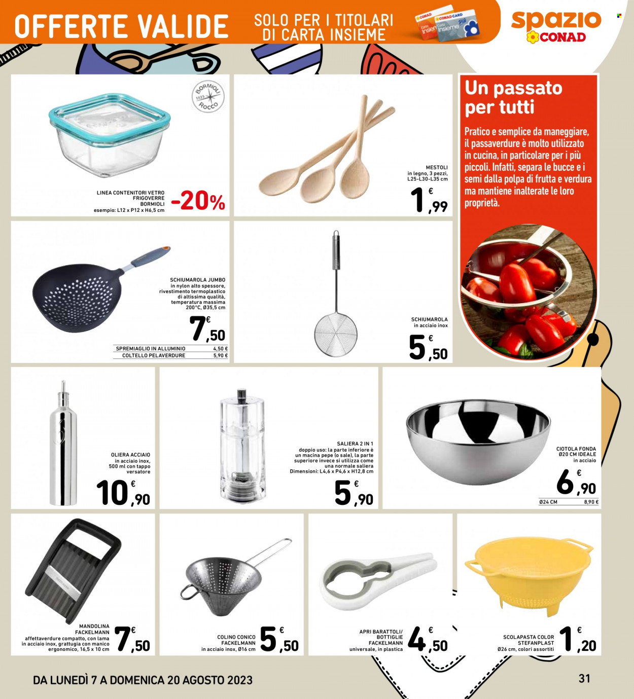 Volantino Spazio Conad - 7/8/2023 - 20/8/2023. Pagina 31