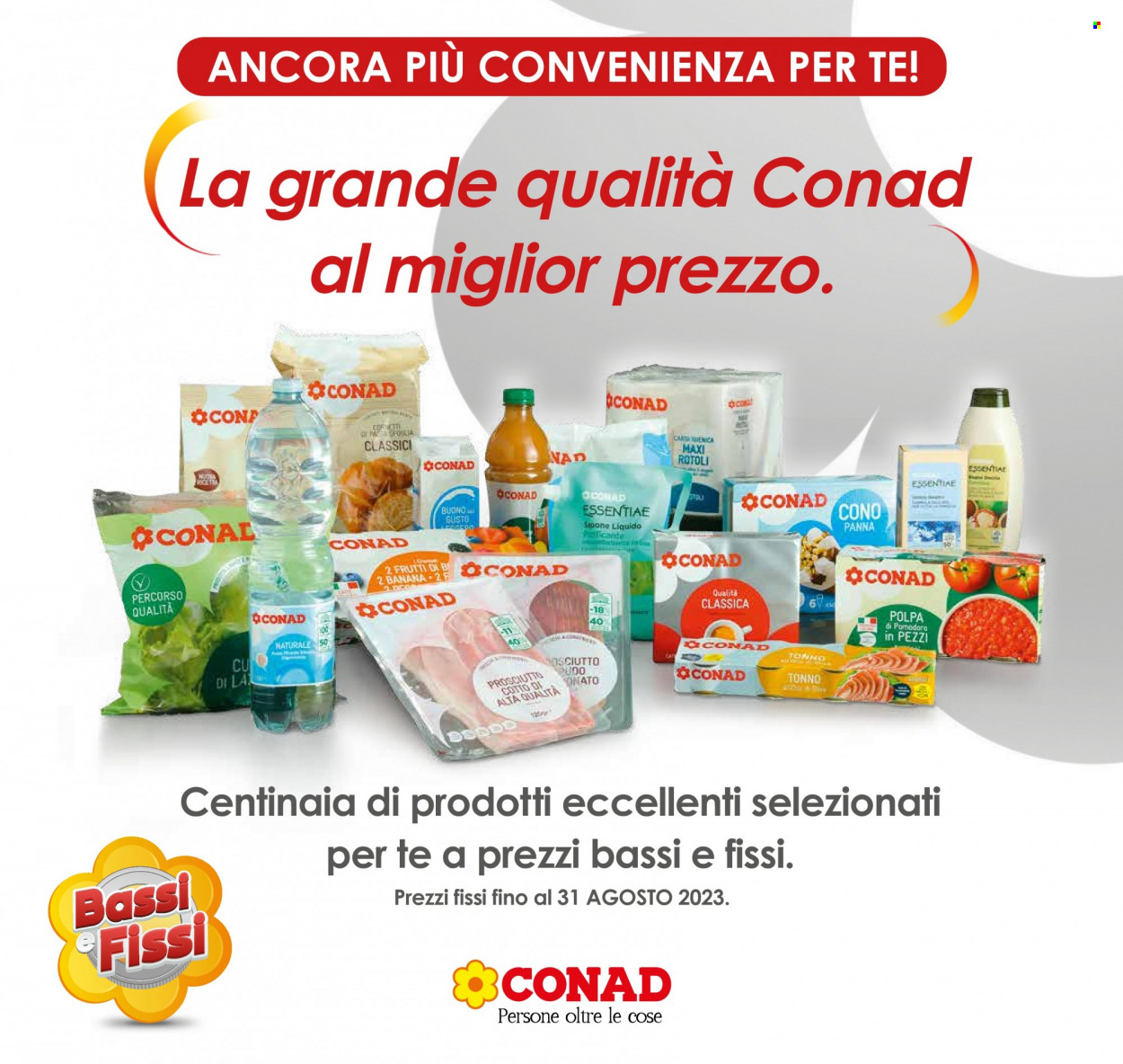 Volantino Conad - 1/8/2023 - 31/8/2023. Pagina 1
