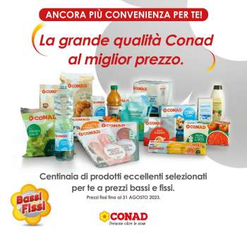 Volantino Conad - 1/8/2023 - 31/8/2023.