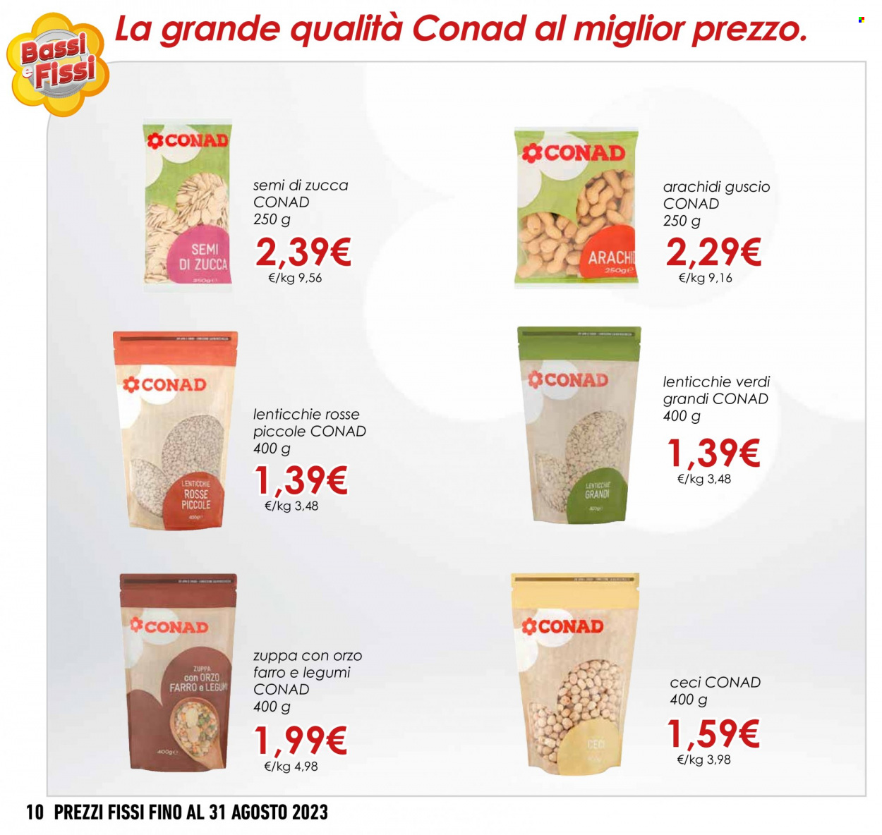 Leták Conad - 1.8.2023 - 31.8.2023. Strana 10