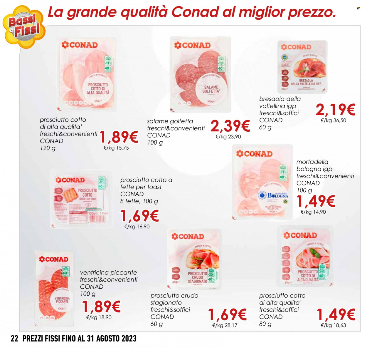 Leták Conad - 1.8.2023 - 31.8.2023. Strana 22