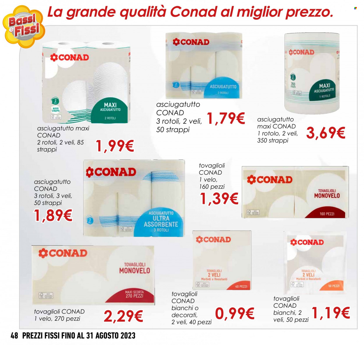 Leták Conad - 1.8.2023 - 31.8.2023. Strana 48