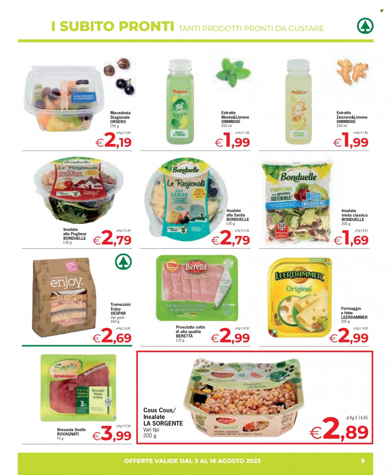 Volantino Eurospar - 3/8/2023 - 16/8/2023. Pagina 9