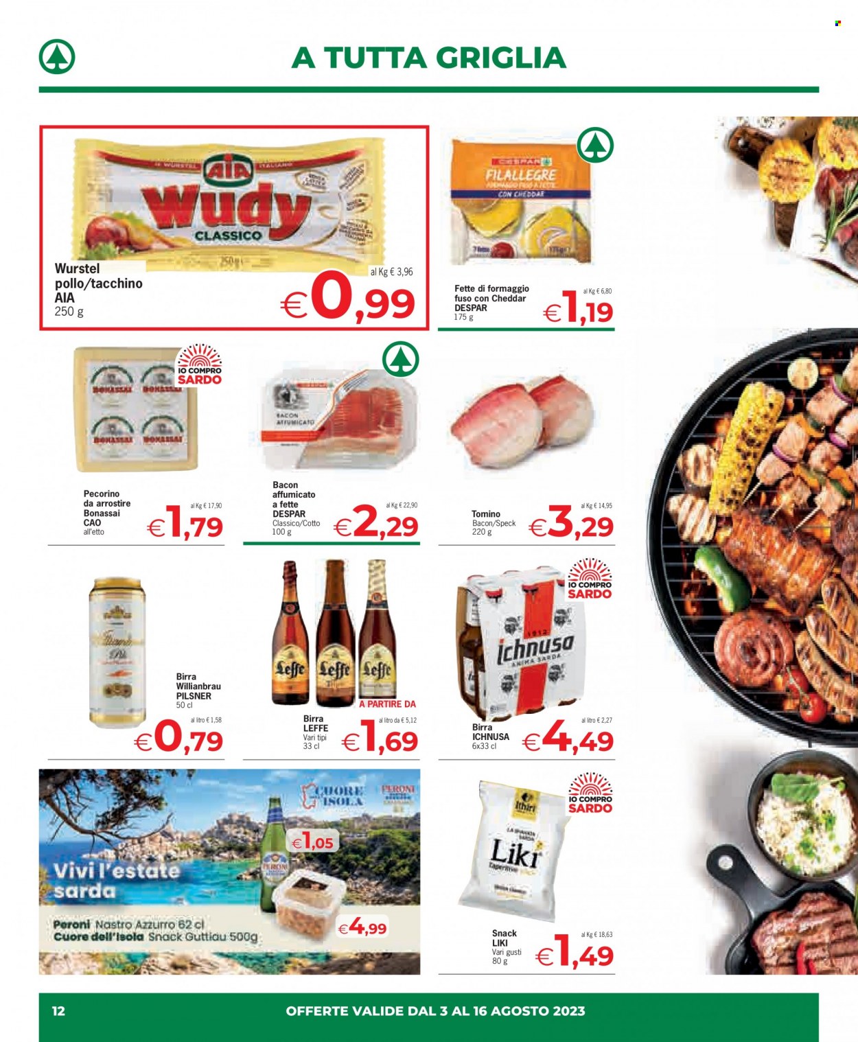 Volantino Eurospar - 3/8/2023 - 16/8/2023. Pagina 12