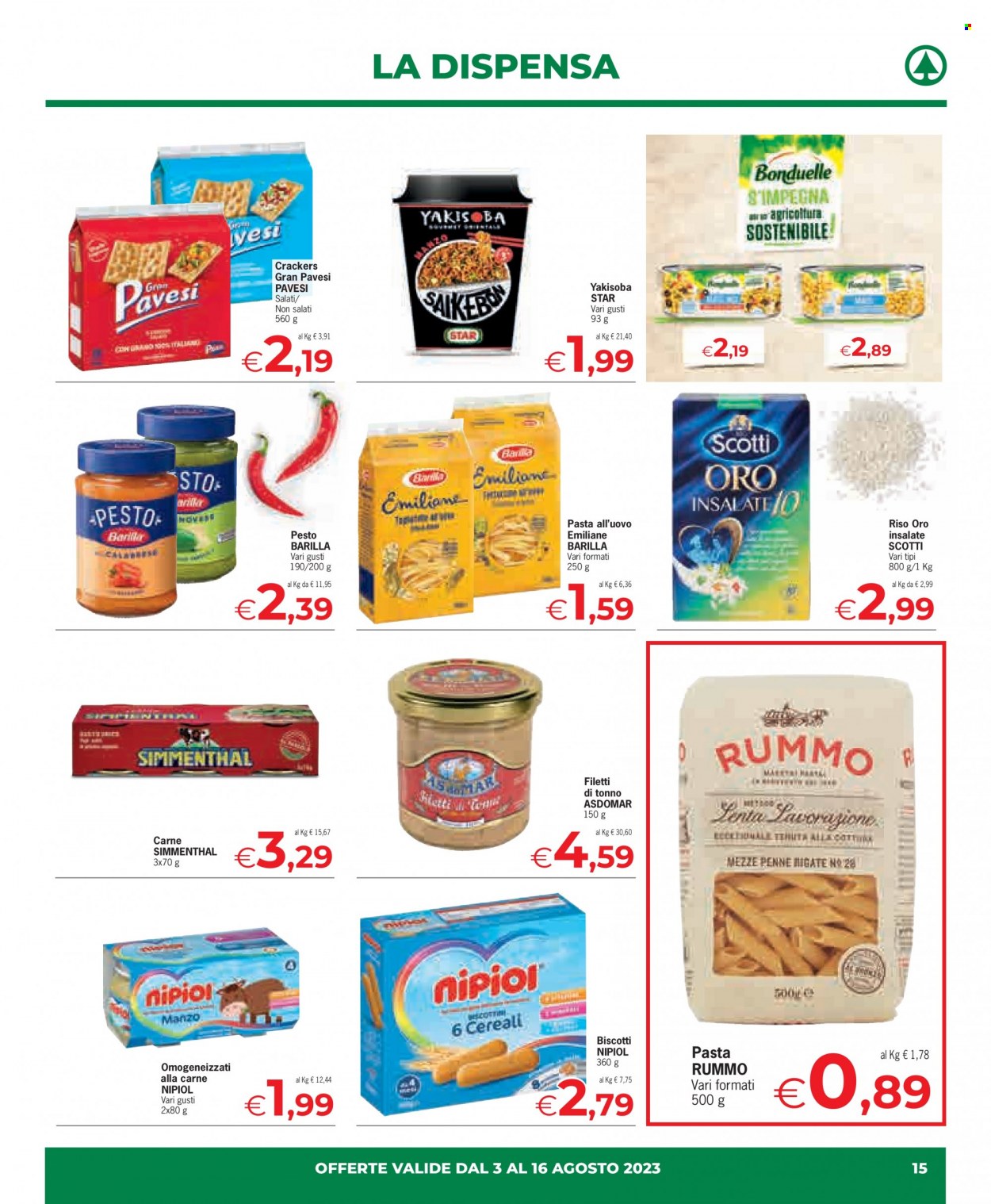 Volantino Eurospar - 3/8/2023 - 16/8/2023. Pagina 15