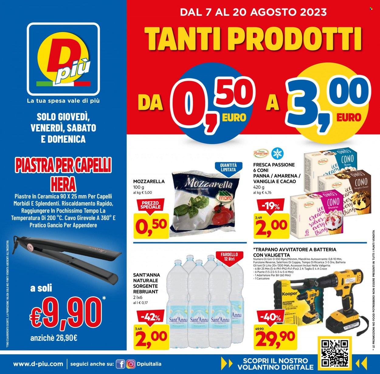 Volantino Dpiù - 7/8/2023 - 20/8/2023. Pagina 1