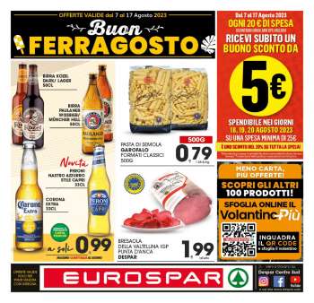 Volantino Eurospar - 7/8/2023 - 17/8/2023.
