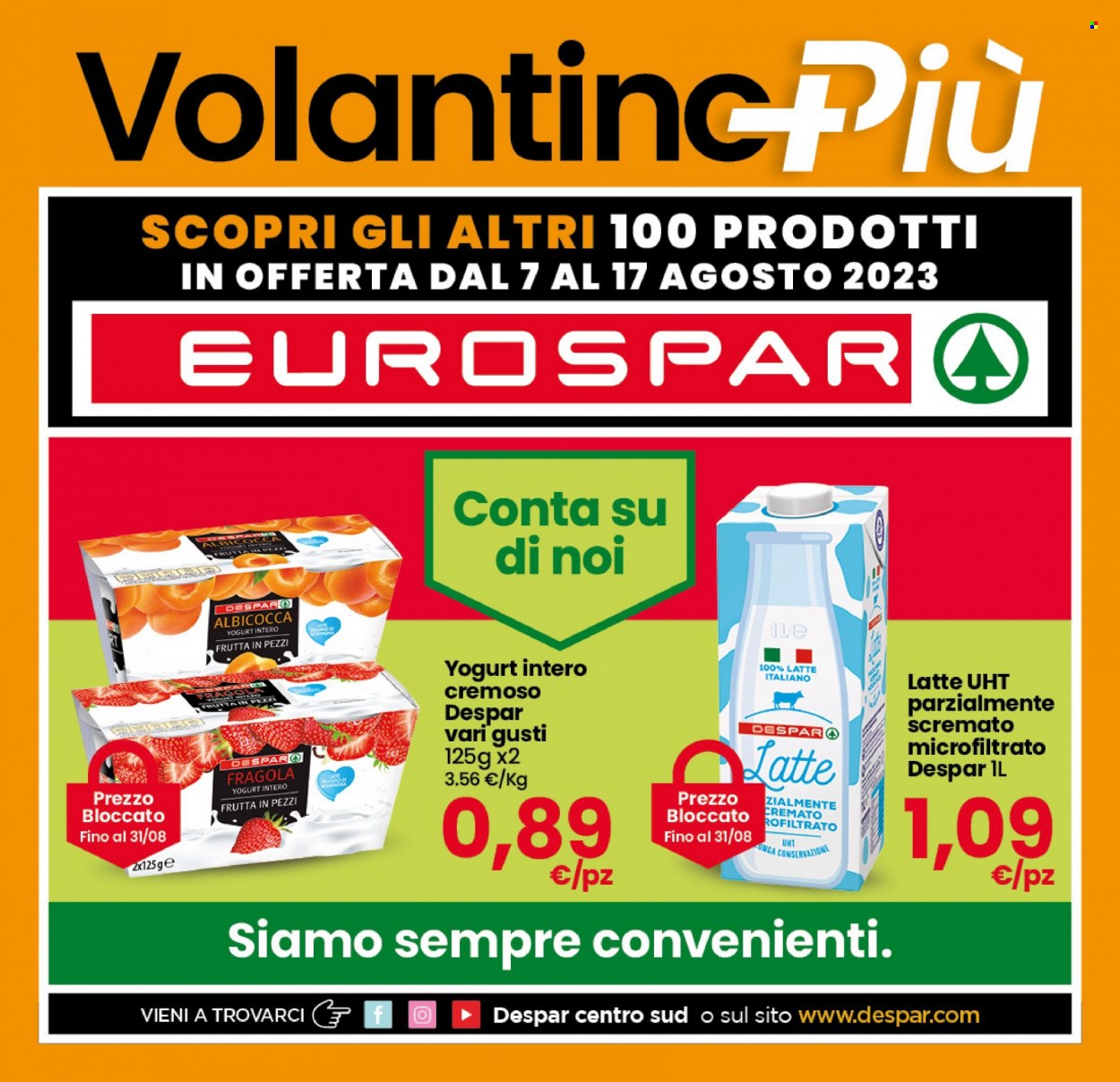 Volantino Eurospar - 7/8/2023 - 17/8/2023. Pagina 17