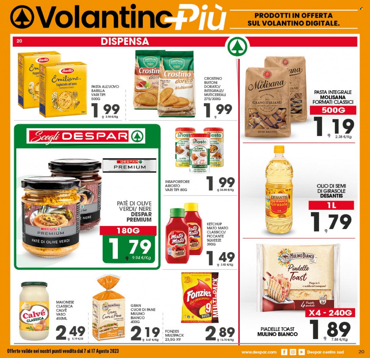 Volantino Eurospar - 7/8/2023 - 17/8/2023. Pagina 20