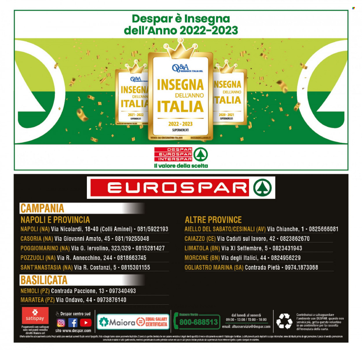 Volantino Eurospar - 7/8/2023 - 17/8/2023. Pagina 32