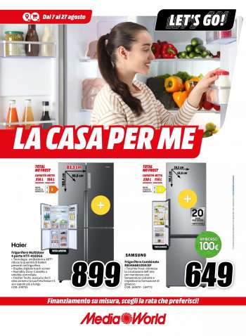 Volantino MediaWorld - 7/8/2023 - 27/8/2023.