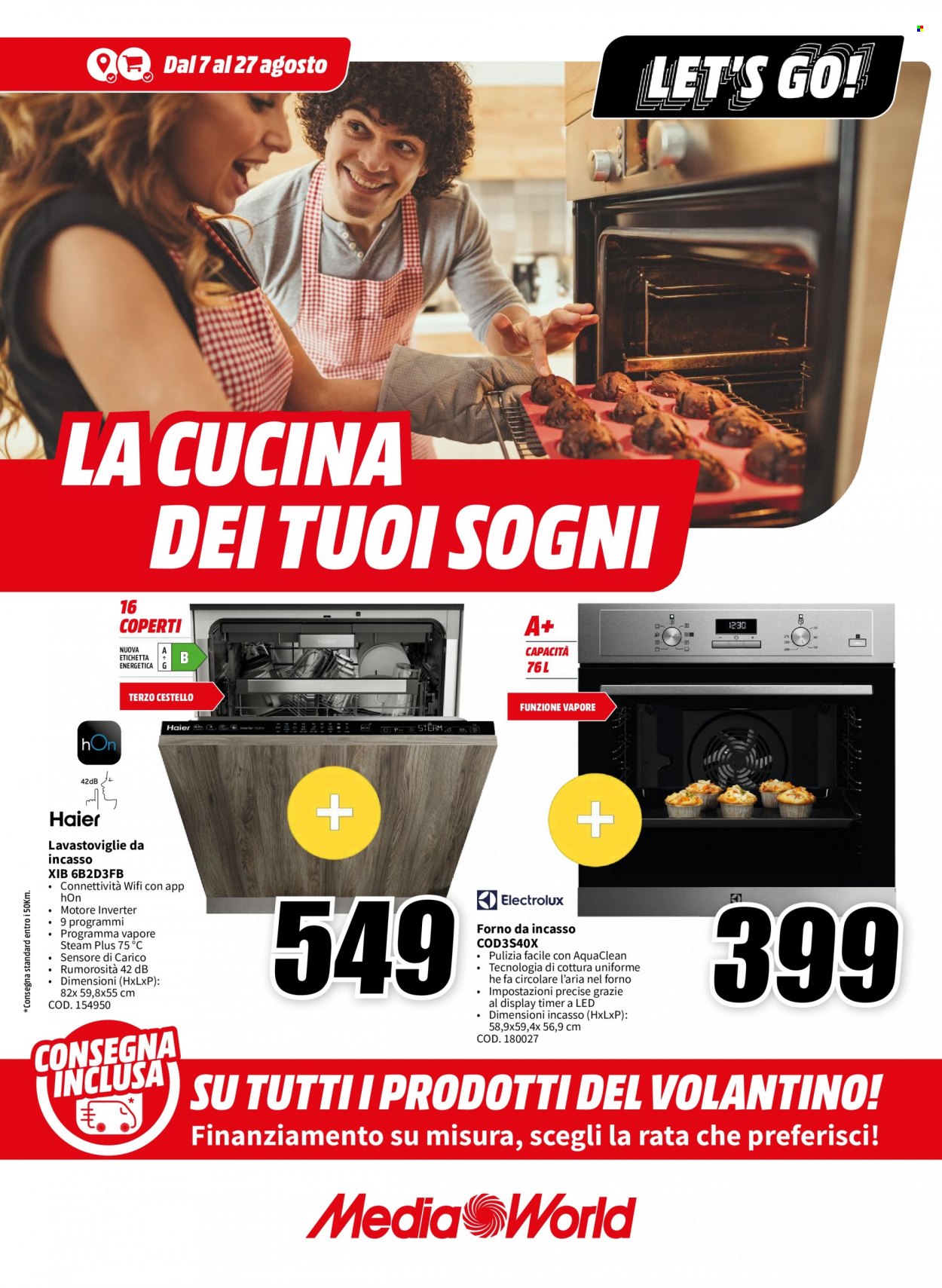 Volantino MediaWorld - 7/8/2023 - 27/8/2023. Pagina 1