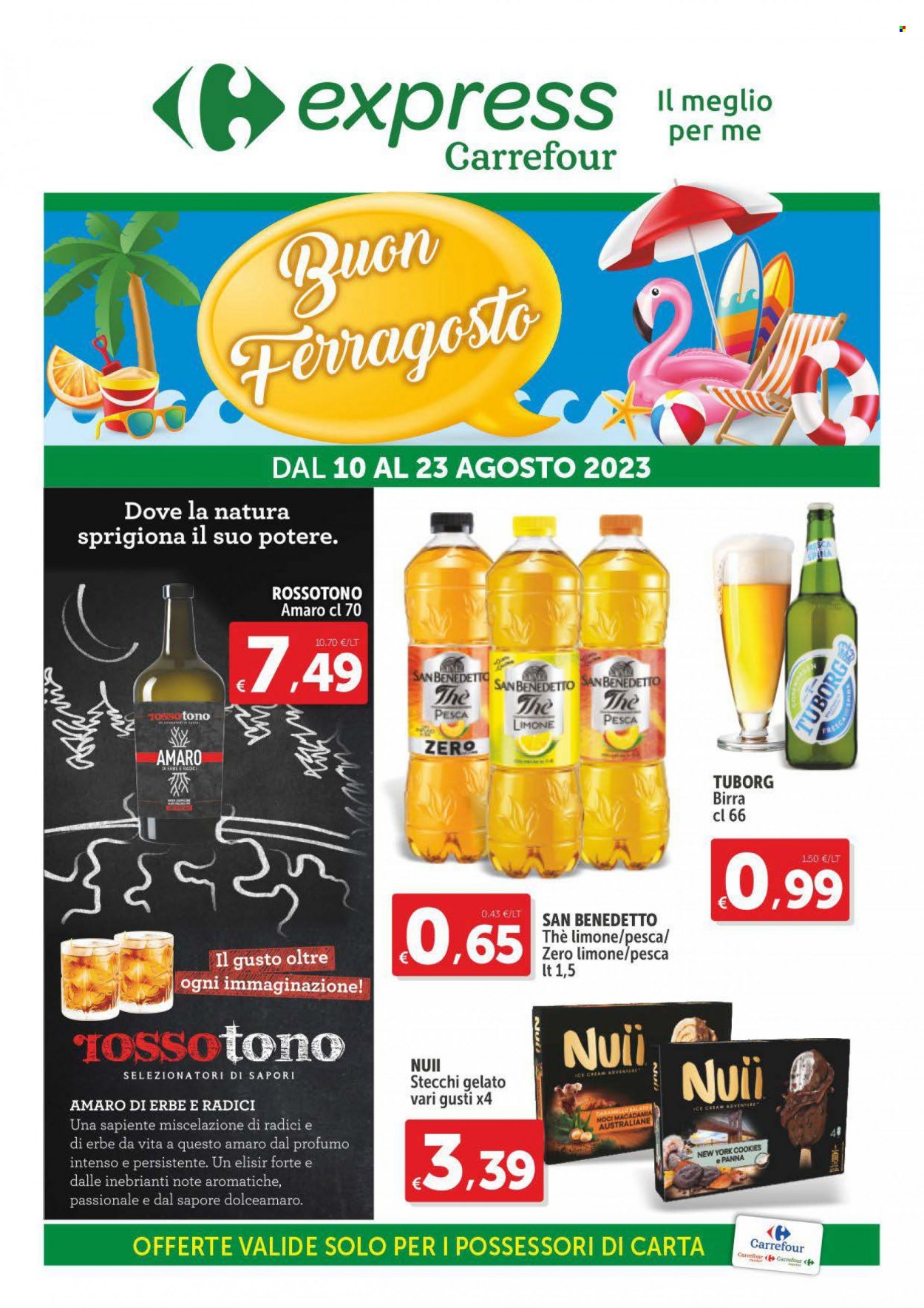 Leták Carrefour - 10.8.2023 - 23.8.2023. Strana 1