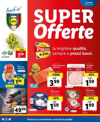 Volantino Lidl - 14/8/2023 - 20/8/2023.