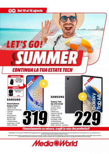 Volantino MediaWorld - 10/8/2023 - 16/8/2023.