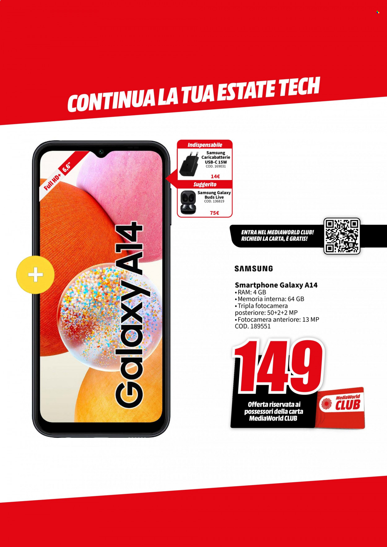 Volantino MediaWorld - 10/8/2023 - 16/8/2023. Pagina 7