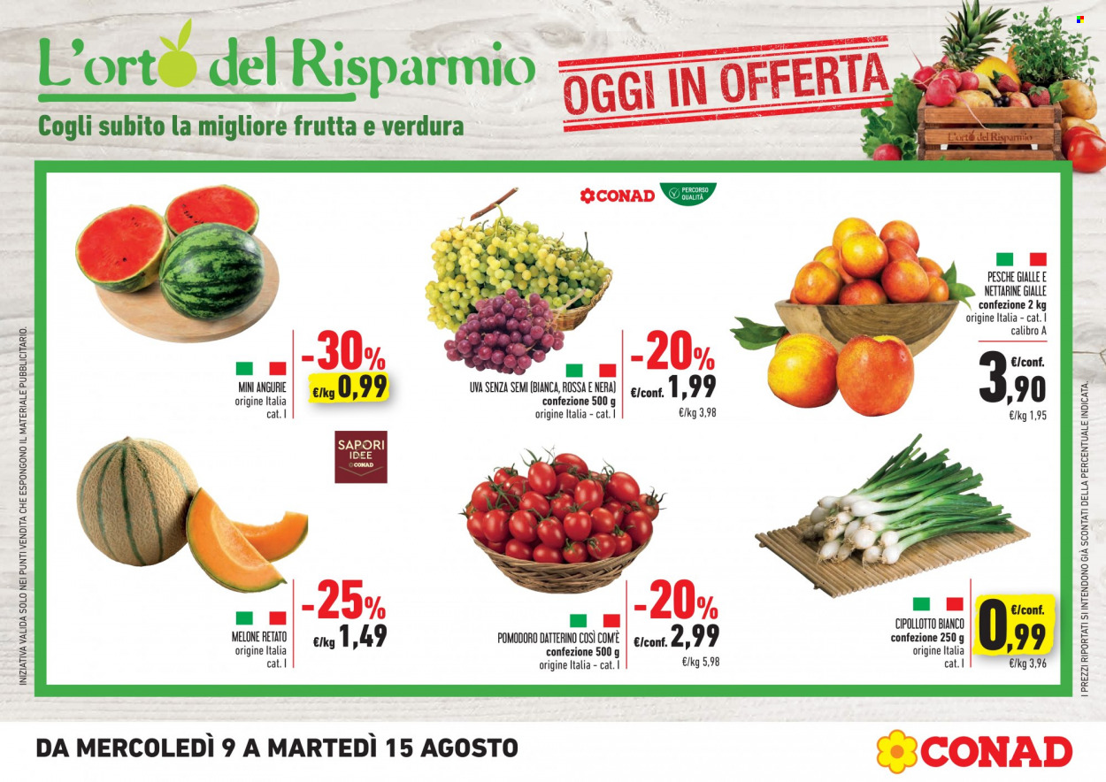 Volantino Conad - 9/8/2023 - 15/8/2023. Pagina 1