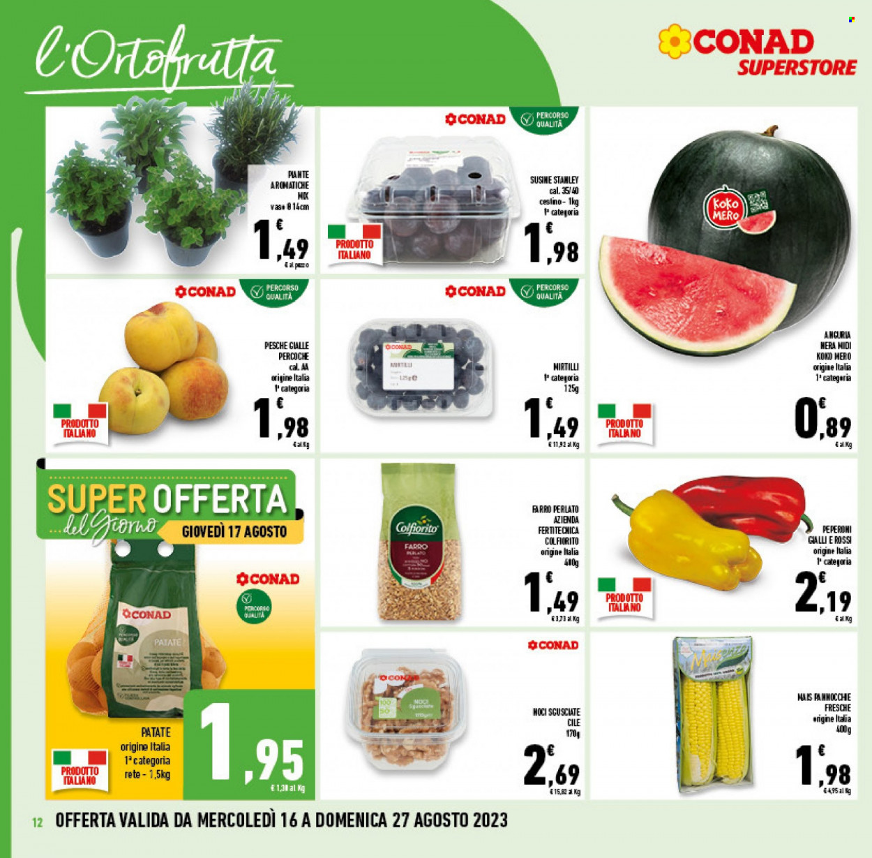 Volantino Conad Superstore - 16/8/2023 - 29/8/2023. Pagina 12