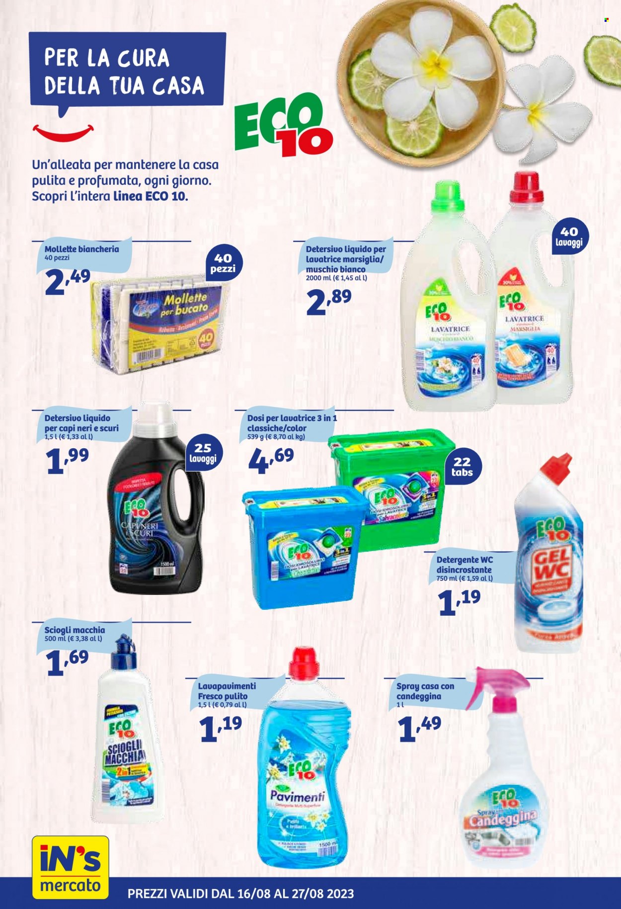 Volantino iN's Mercato - 16/8/2023 - 27/8/2023. Pagina 16