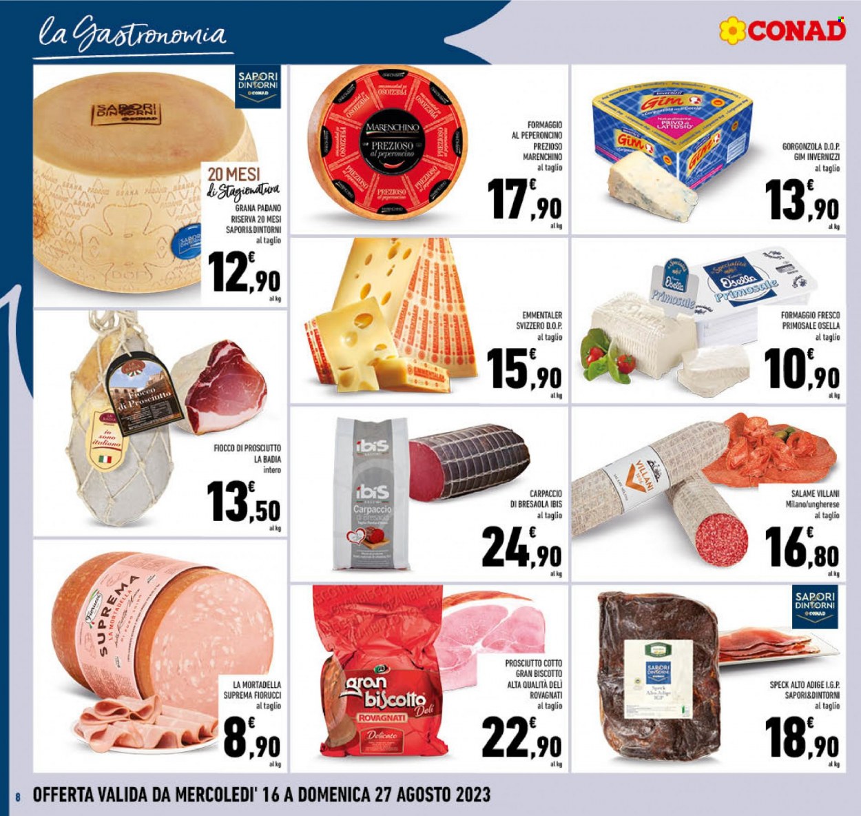 Volantino Conad - 16/8/2023 - 27/8/2023. Pagina 8