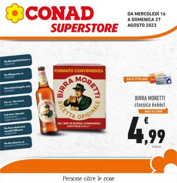 Volantino Conad Superstore - 16/8/2023 - 27/8/2023.