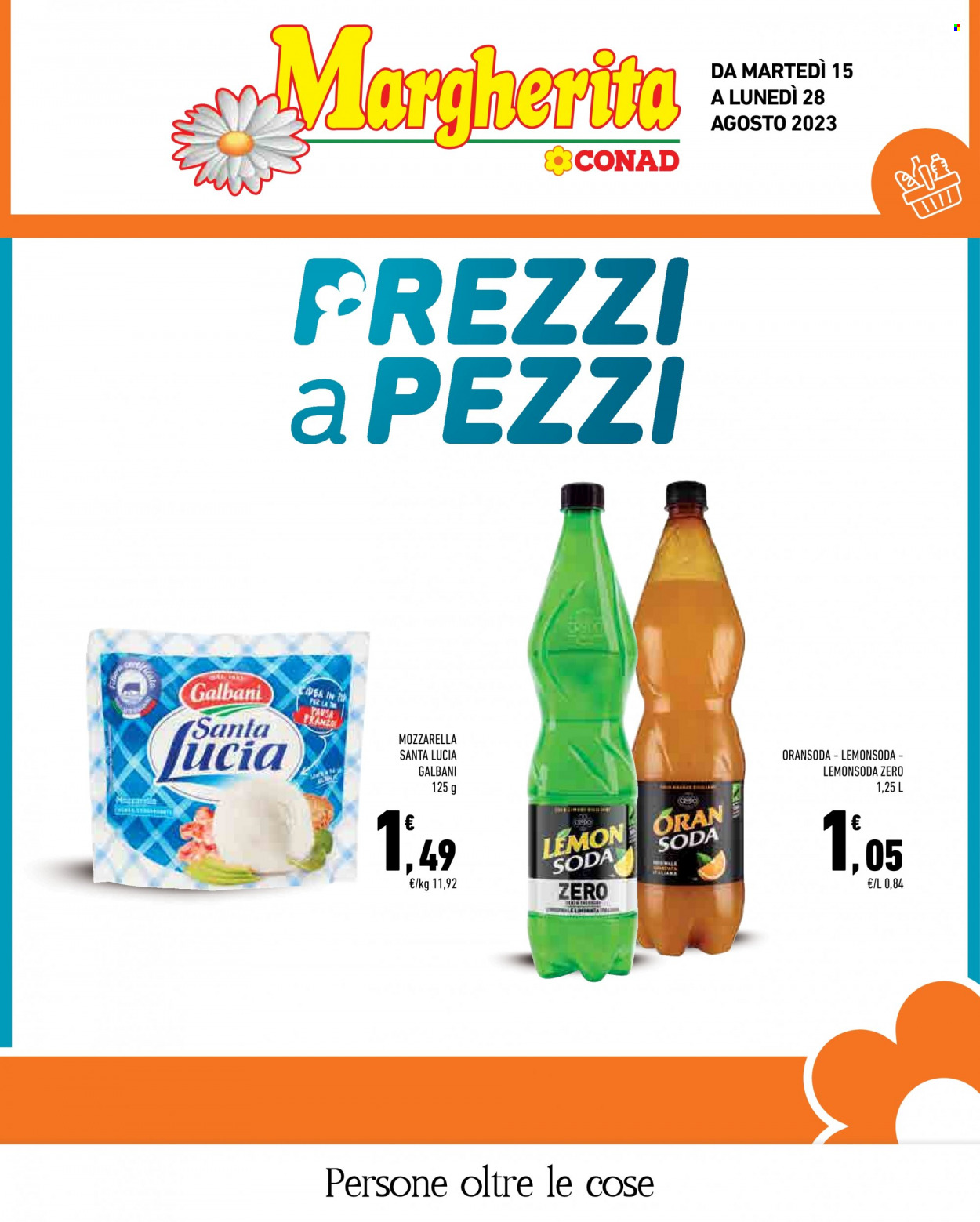 Leták Margherita Conad - 15.8.2023 - 28.8.2023. Strana 1