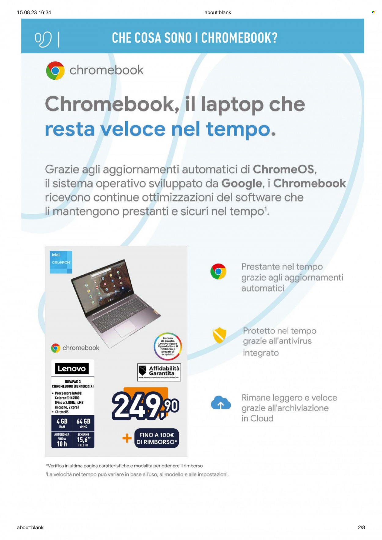 Volantino Unieuro - 15/8/2023 - 24/8/2023. Pagina 2