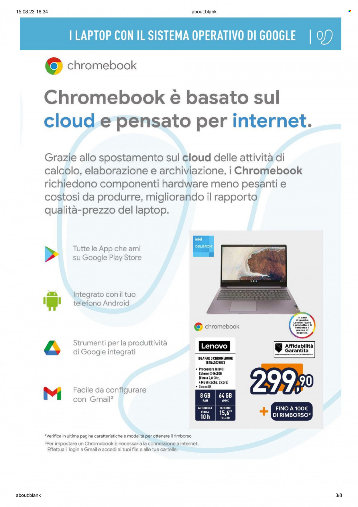 Volantino Unieuro - 15/8/2023 - 24/8/2023. Pagina 3
