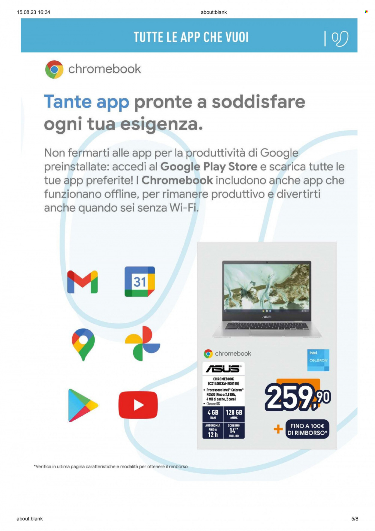 Volantino Unieuro - 15/8/2023 - 24/8/2023. Pagina 5