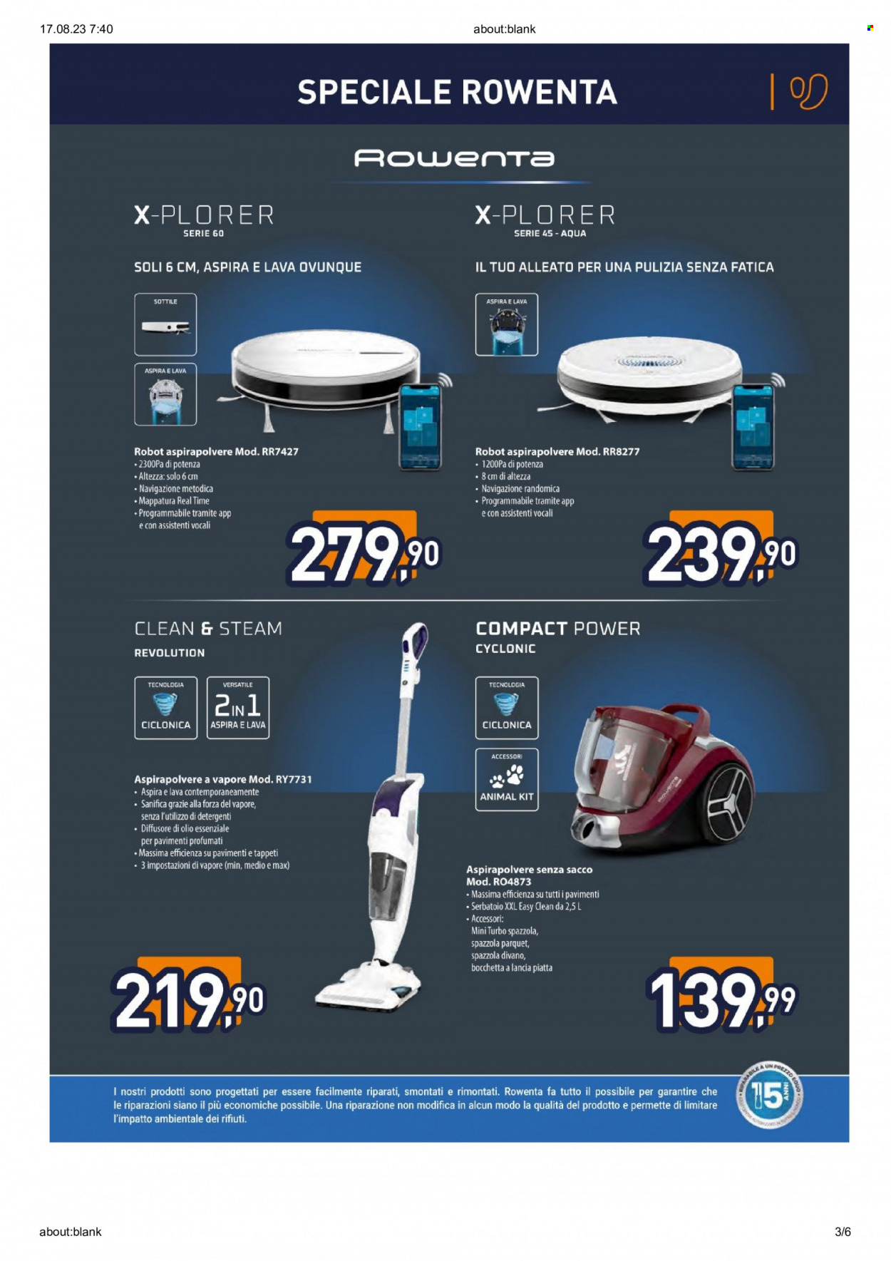 Volantino Unieuro - 16/8/2023 - 31/8/2023. Pagina 3