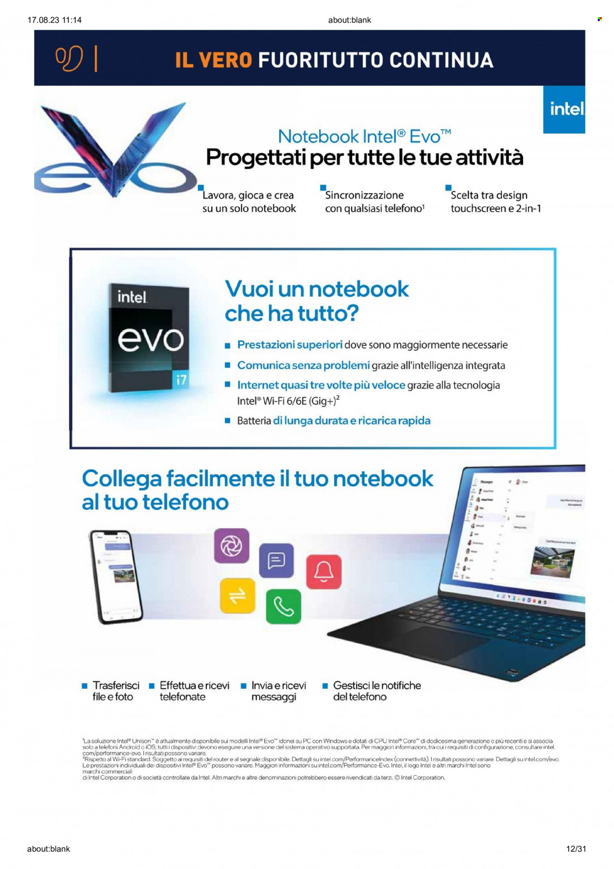 Volantino Unieuro - 17/8/2023 - 24/8/2023. Pagina 12