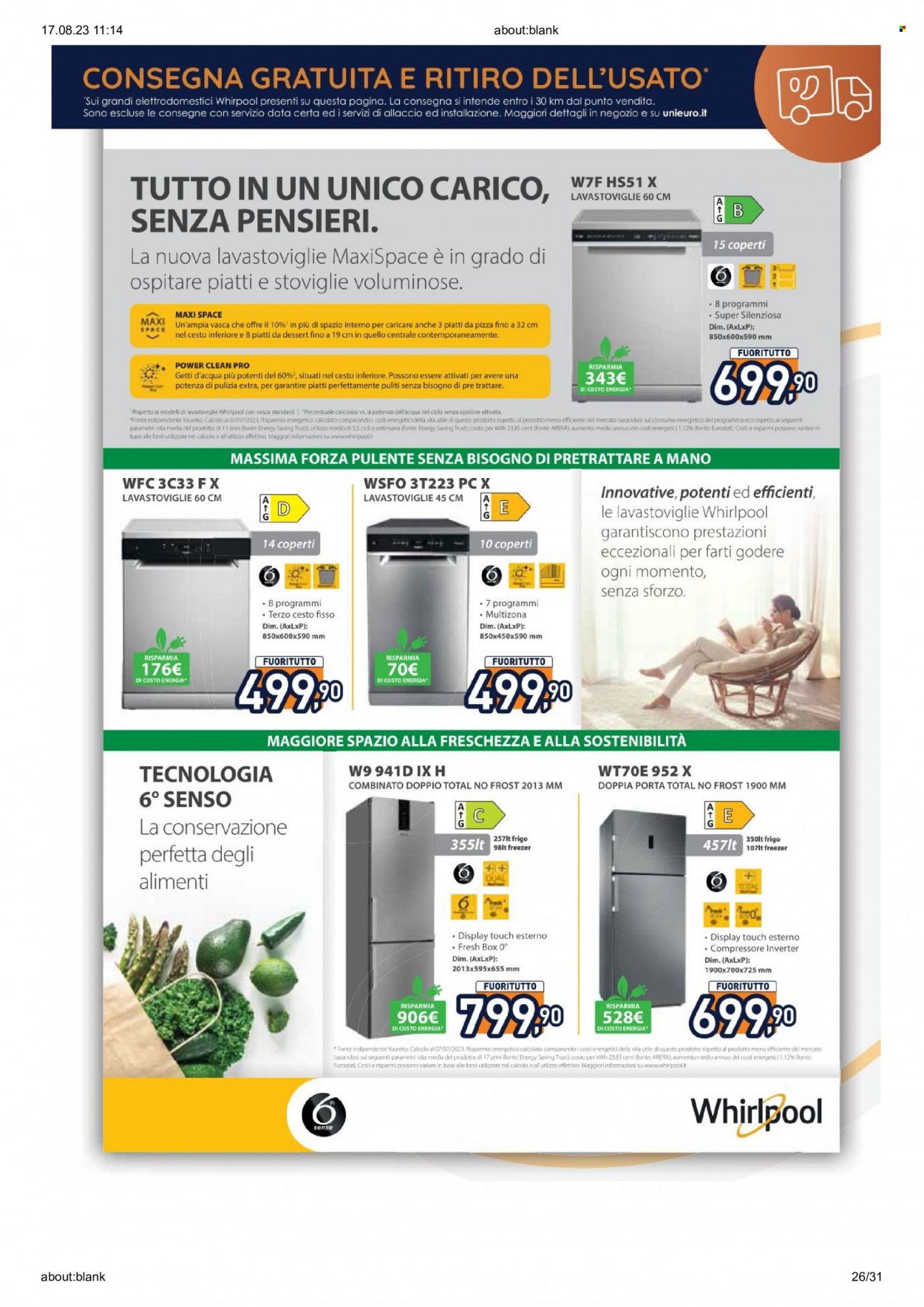 Volantino Unieuro - 17/8/2023 - 24/8/2023. Pagina 26