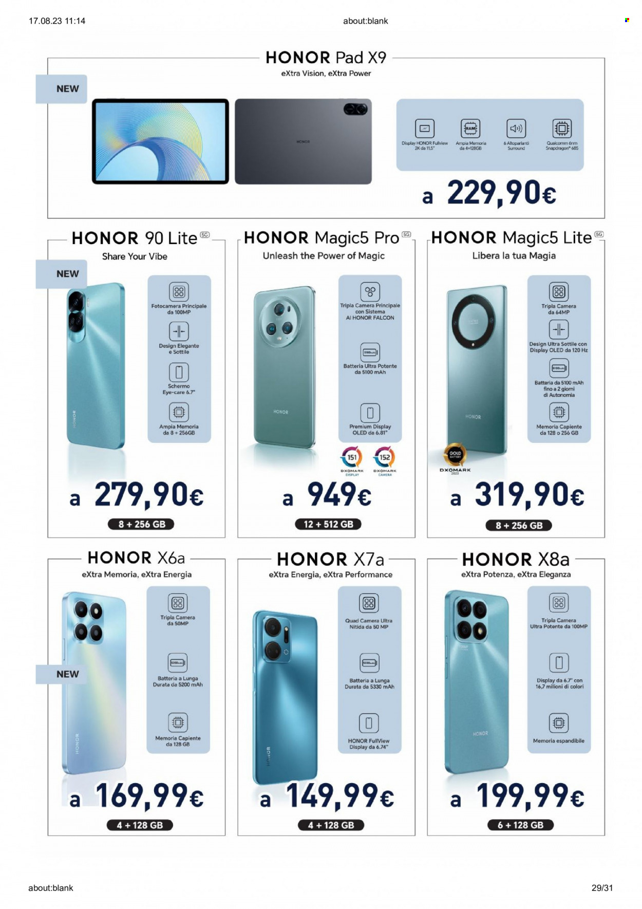 Volantino Unieuro - 17/8/2023 - 24/8/2023. Pagina 29
