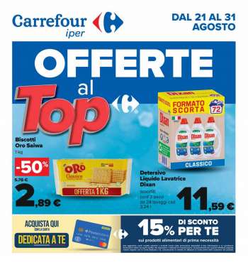 Volantino Carrefour - 21/8/2023 - 31/8/2023.