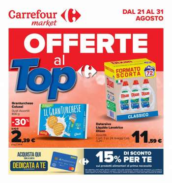 Volantino Carrefour - 21/8/2023 - 31/8/2023.