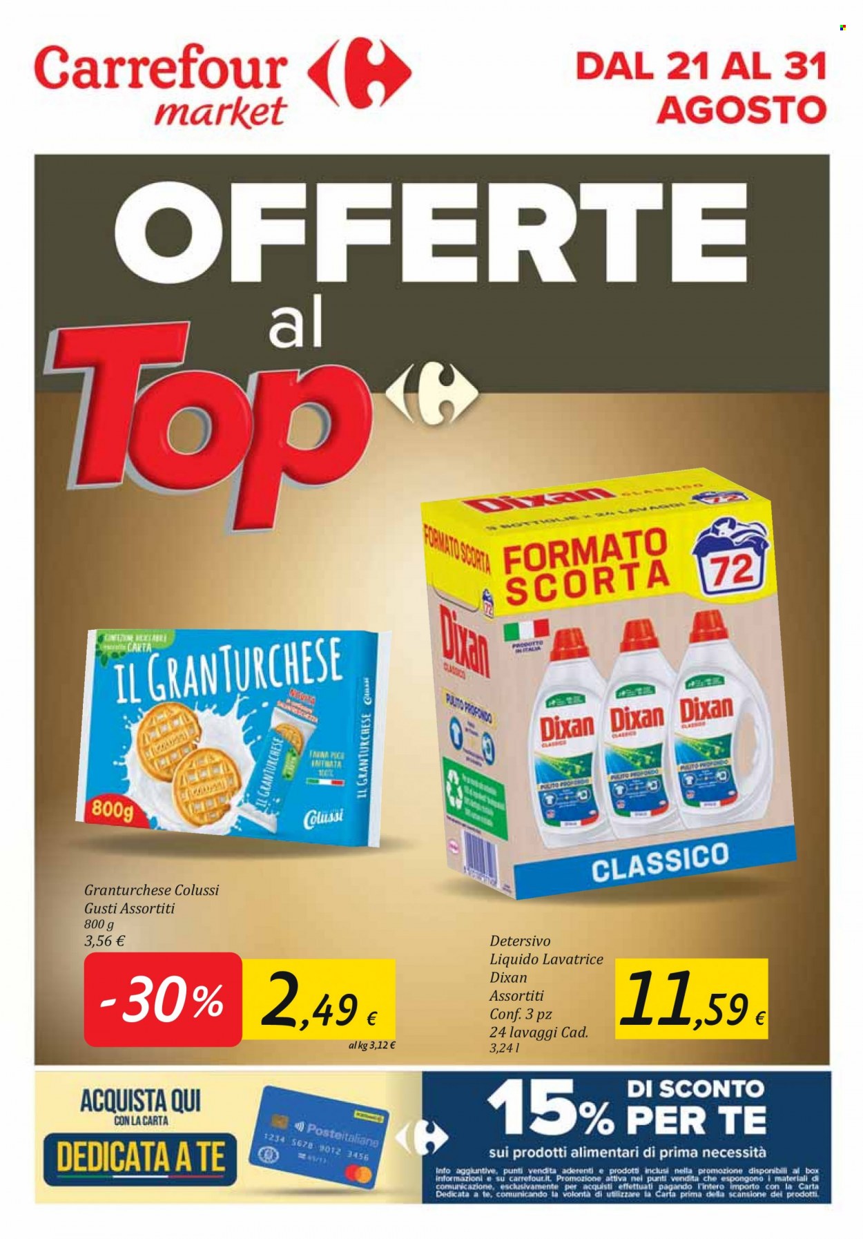 Leták Carrefour - 21.8.2023 - 31.8.2023. Strana 1