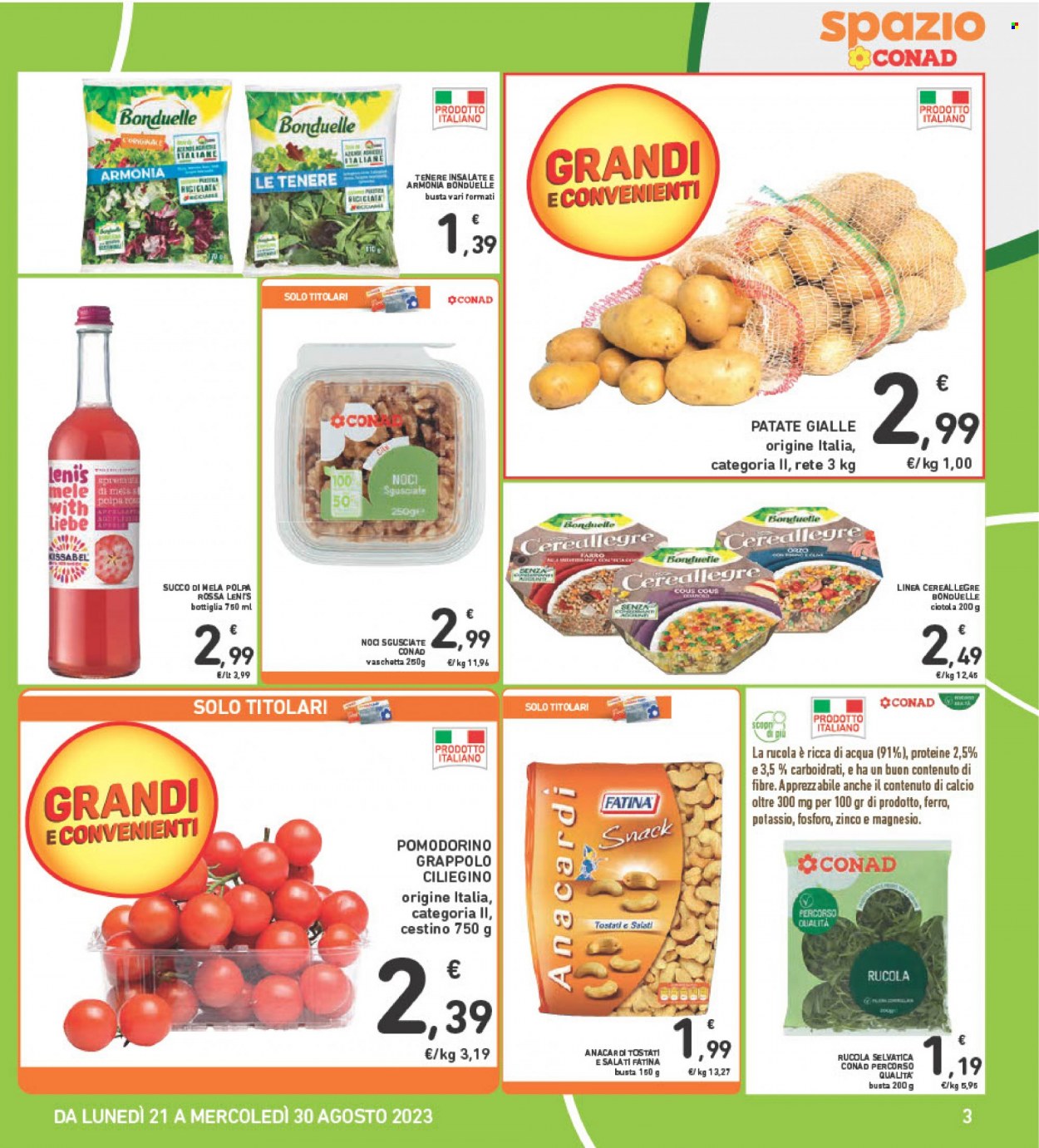 Volantino Spazio Conad - 21/8/2023 - 30/8/2023. Pagina 3