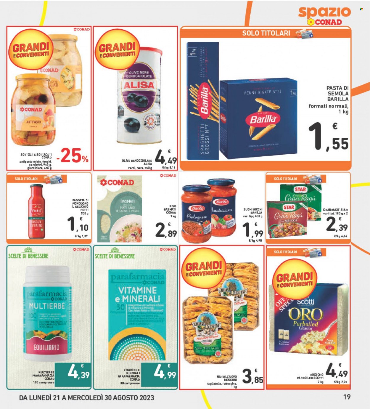Volantino Spazio Conad - 21/8/2023 - 30/8/2023. Pagina 19