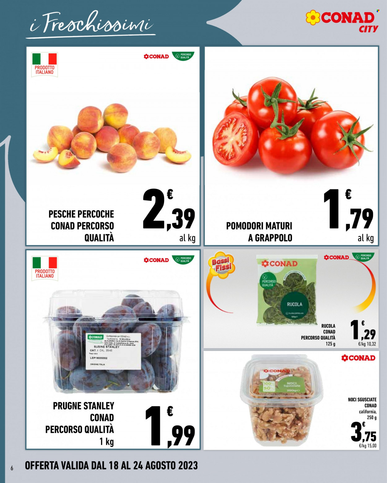 Volantino Conad City - 18/8/2023 - 24/8/2023. Pagina 6