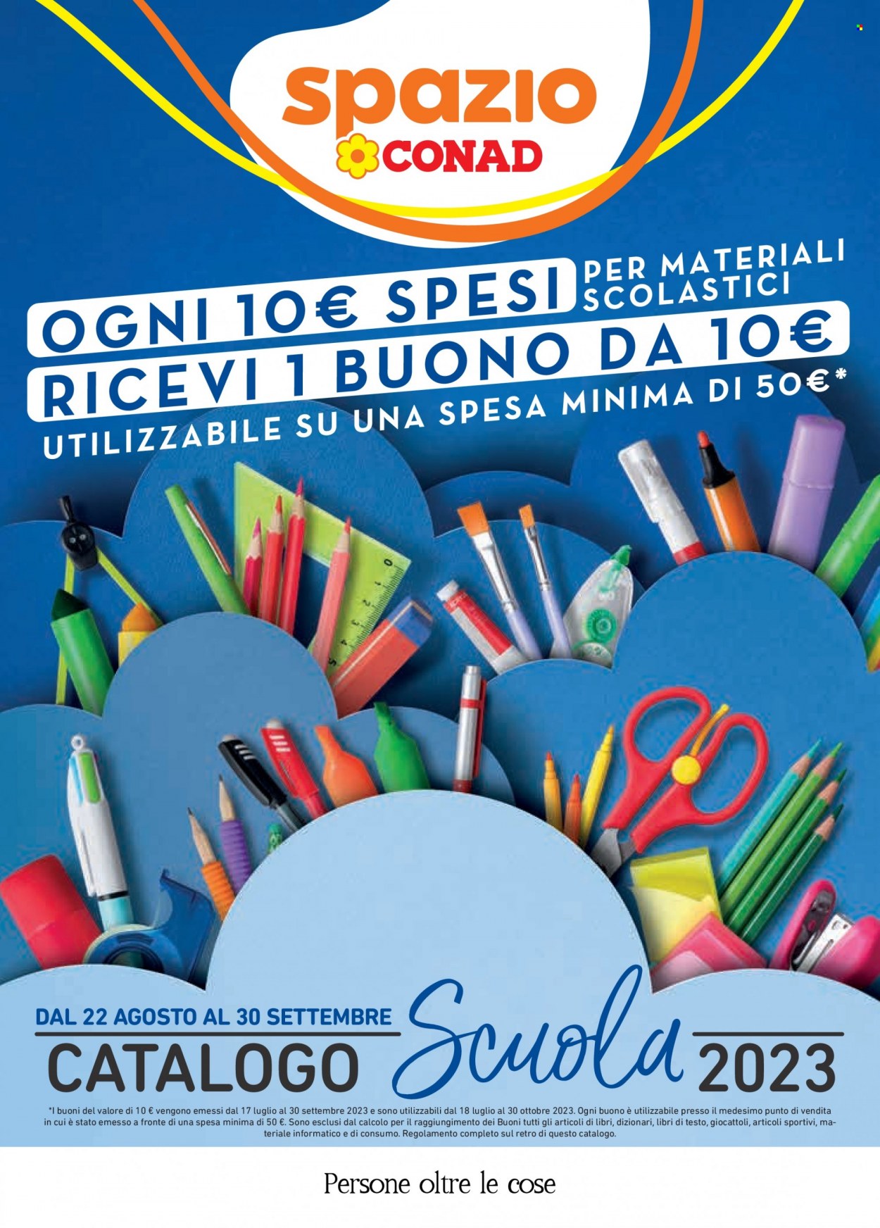 Volantino Spazio Conad - 22/8/2023 - 30/9/2023. Pagina 1