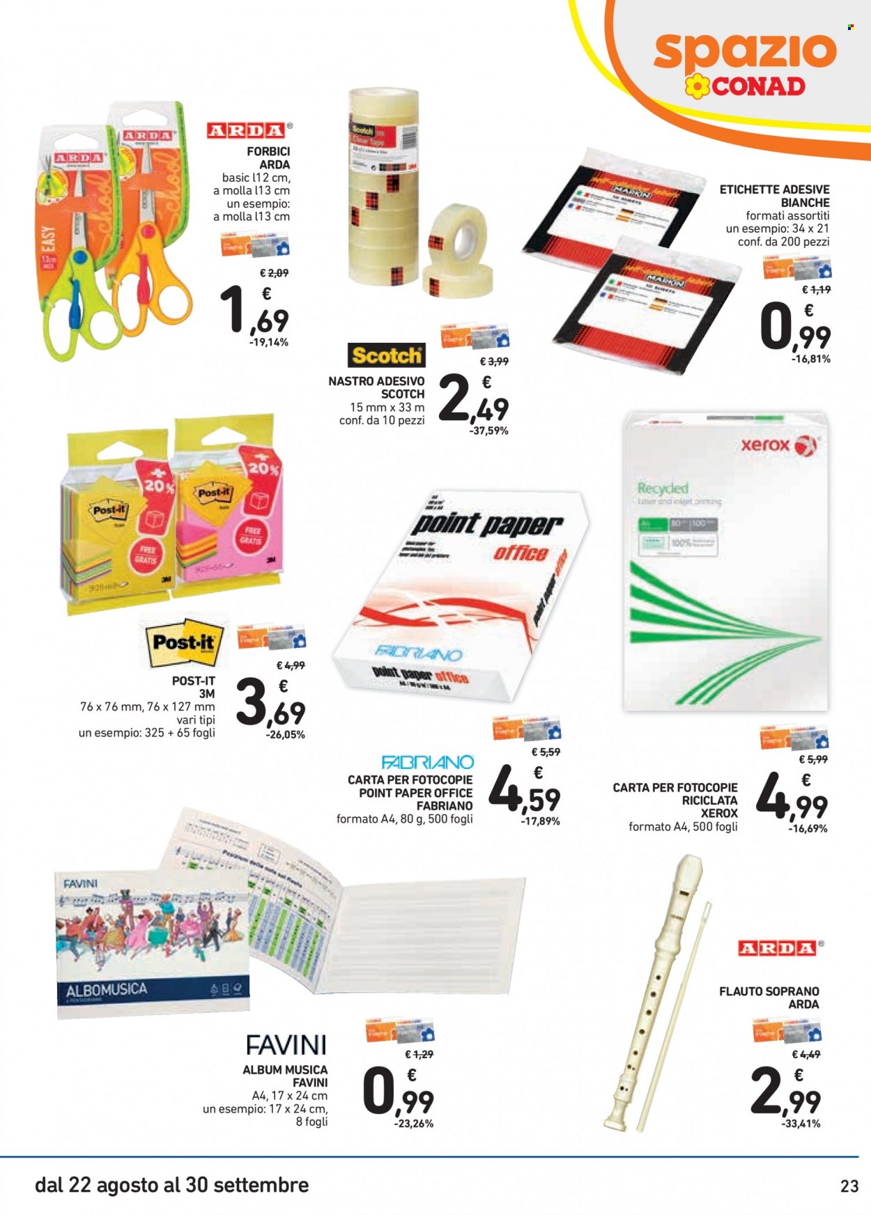 Volantino Spazio Conad - 22/8/2023 - 30/9/2023. Pagina 23