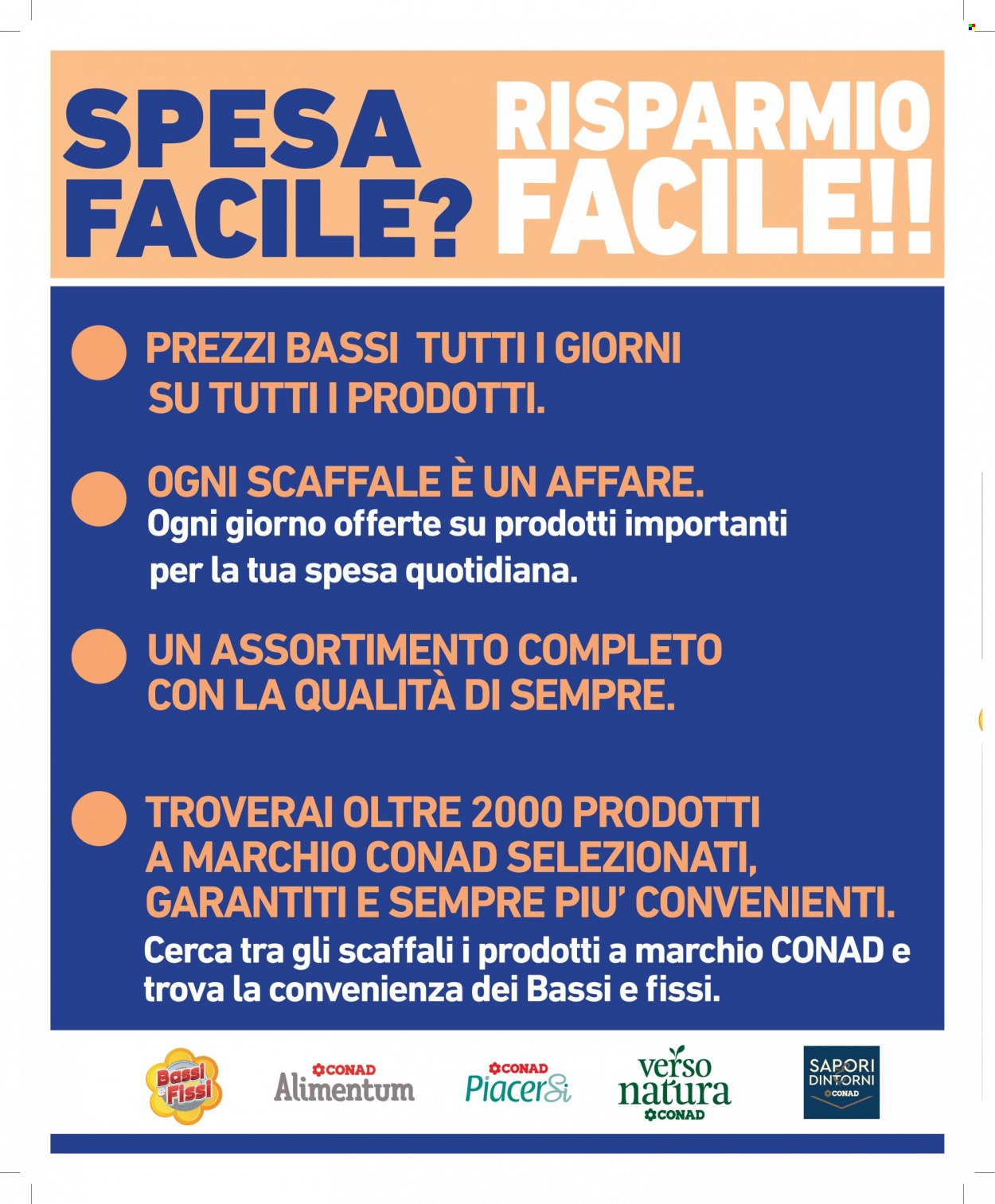 Volantino Spesa Facile Conad - 1/8/2023 - 31/8/2023. Pagina 2