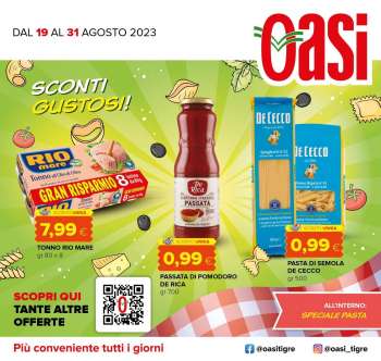 Volantino Oasi - 19/8/2023 - 31/8/2023.