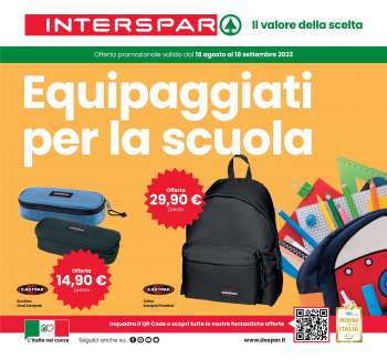 Volantino Interspar - 18/8/2023 - 18/9/2023.