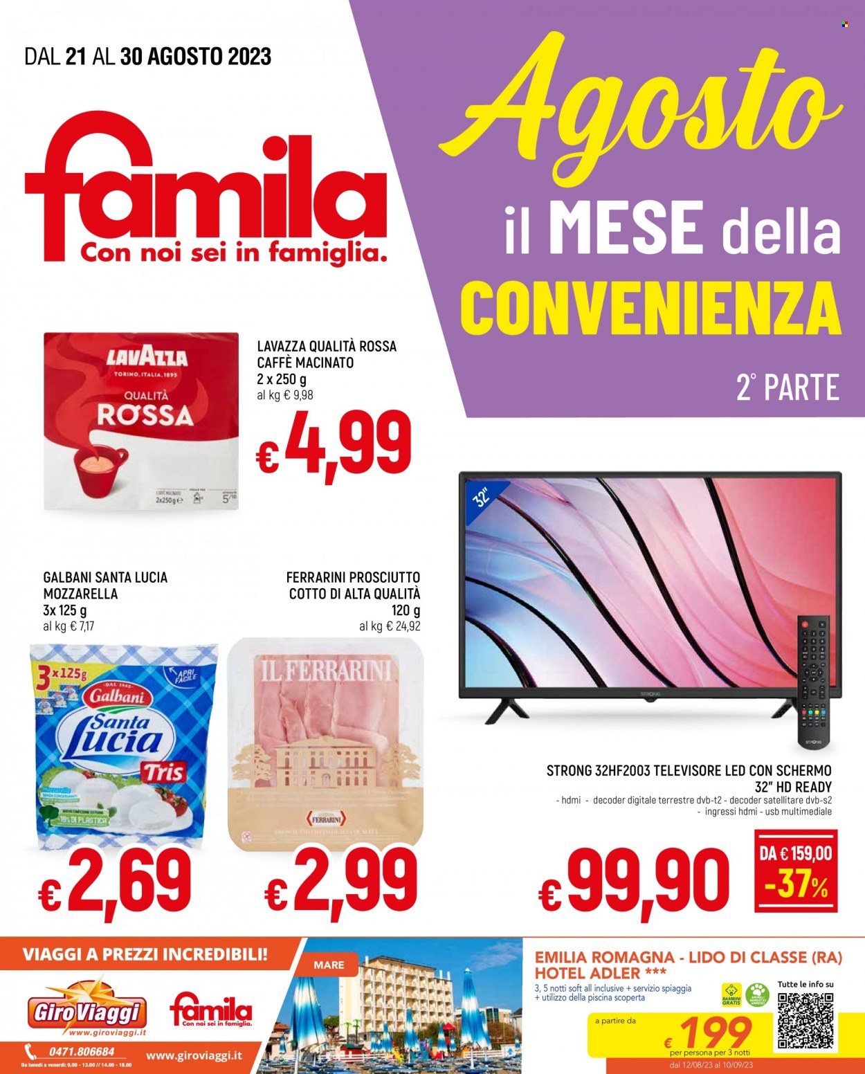 Volantino Famila - 21/8/2023 - 30/8/2023. Pagina 1