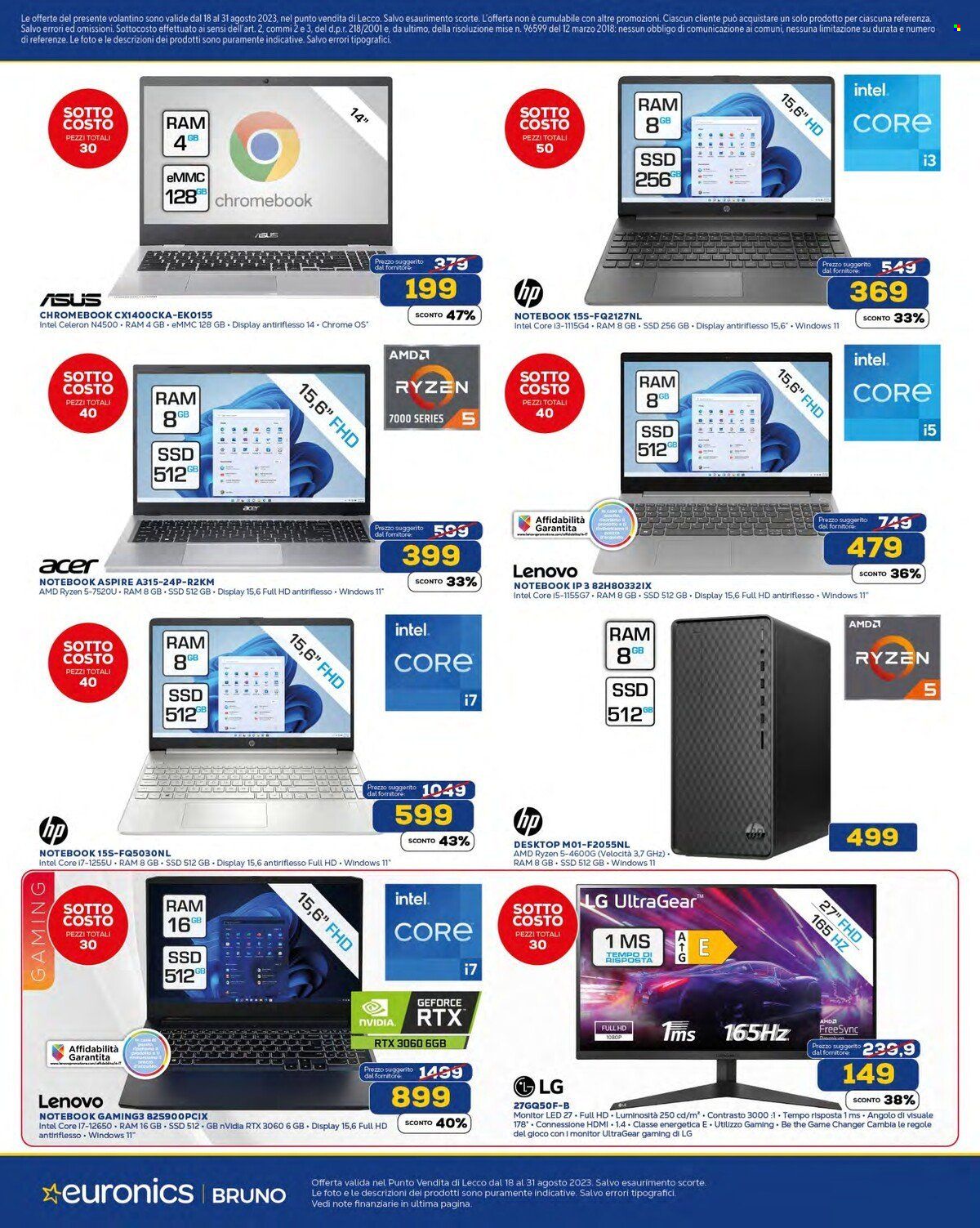 Volantino Euronics - 18/8/2023 - 31/8/2023. Pagina 4