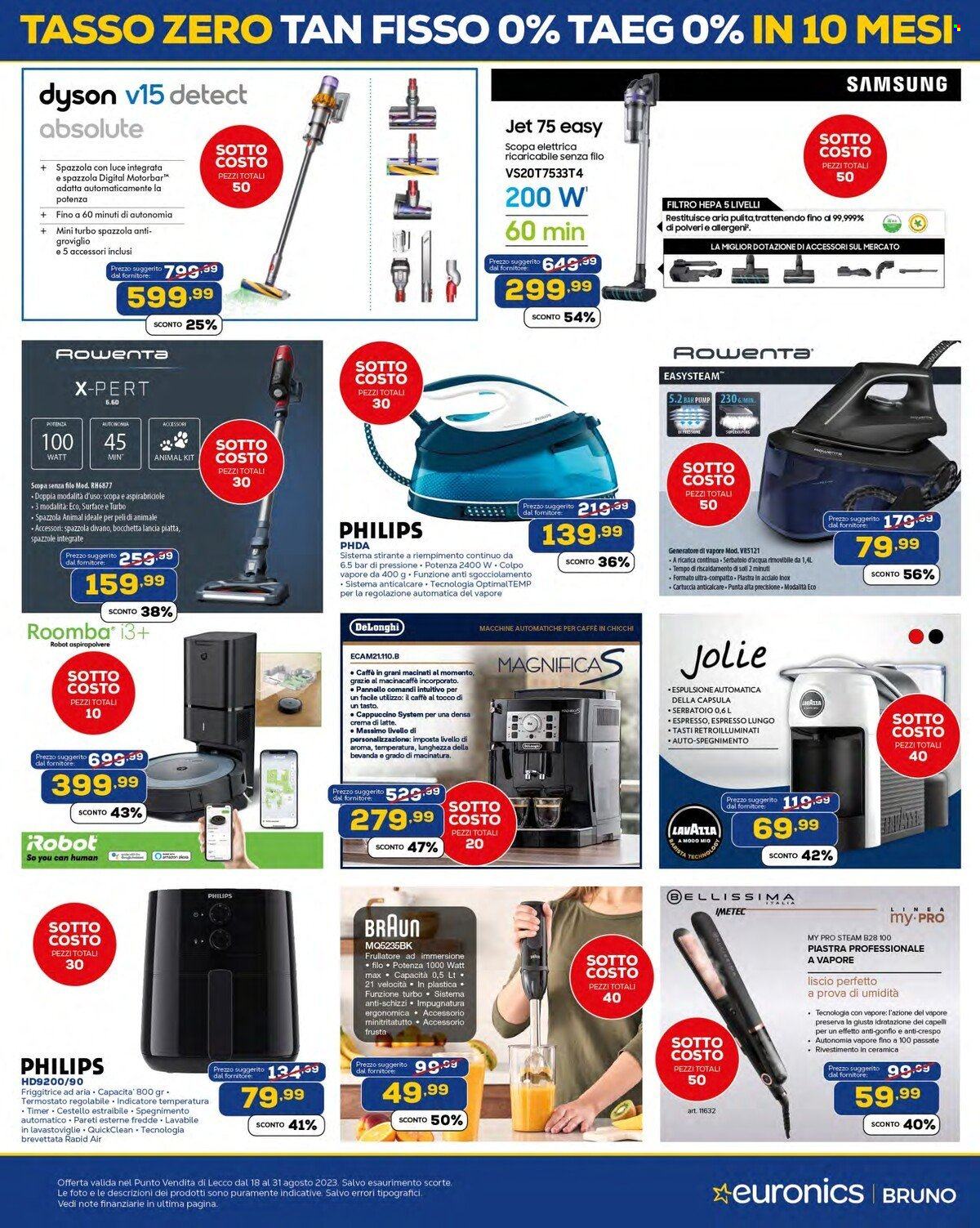Volantino Euronics - 18/8/2023 - 31/8/2023. Pagina 11