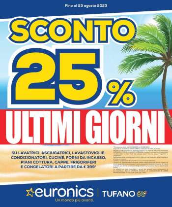 Volantino Euronics - 4/8/2023 - 23/8/2023.