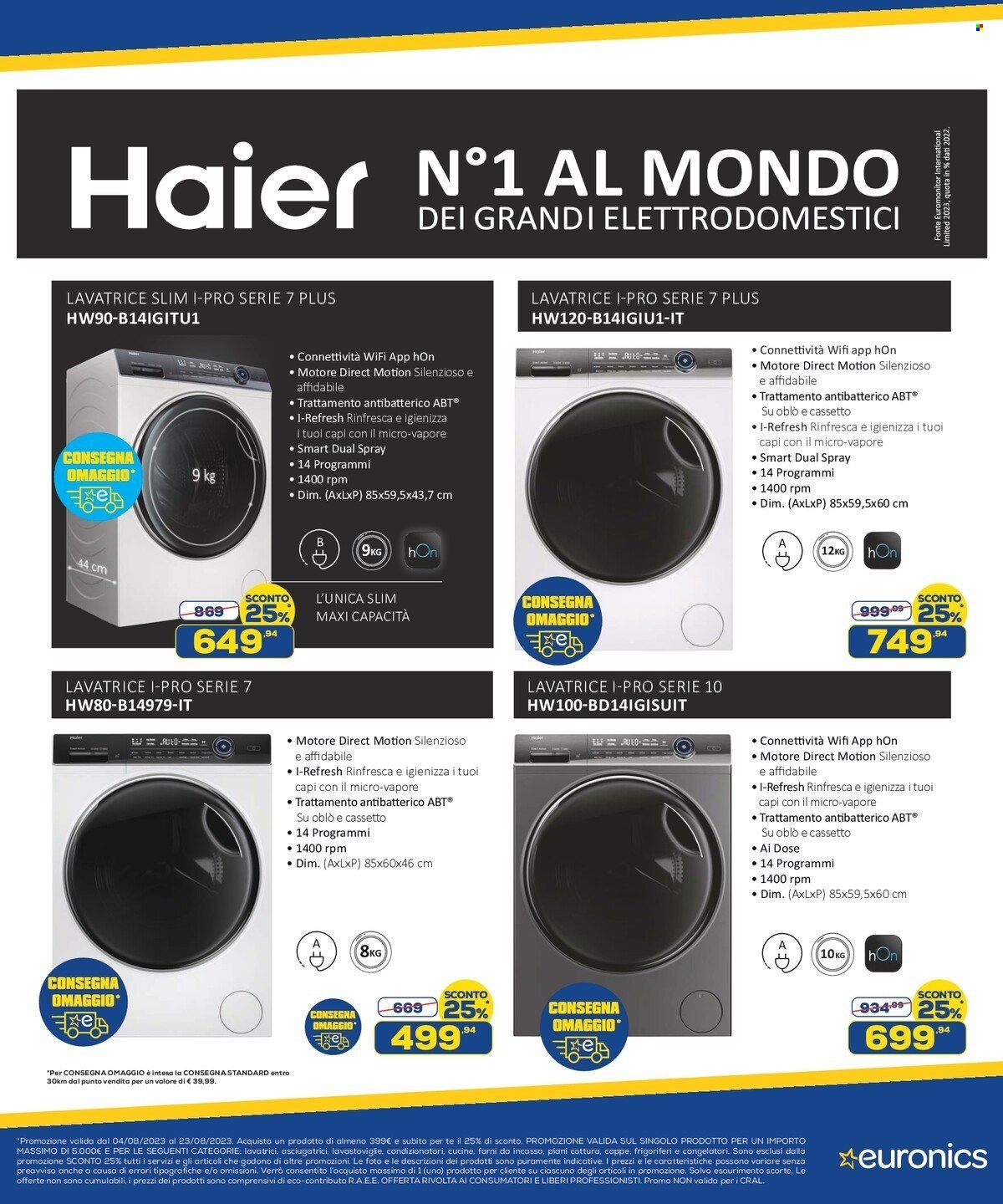 Volantino Euronics - 4/8/2023 - 23/8/2023. Pagina 7